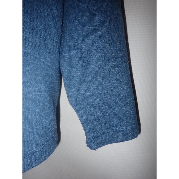 Eddie Bauer Mens Blue Fleece Pullover Sweater Snap Neck M Outdoor Gorpcore - Picture 6 of 7